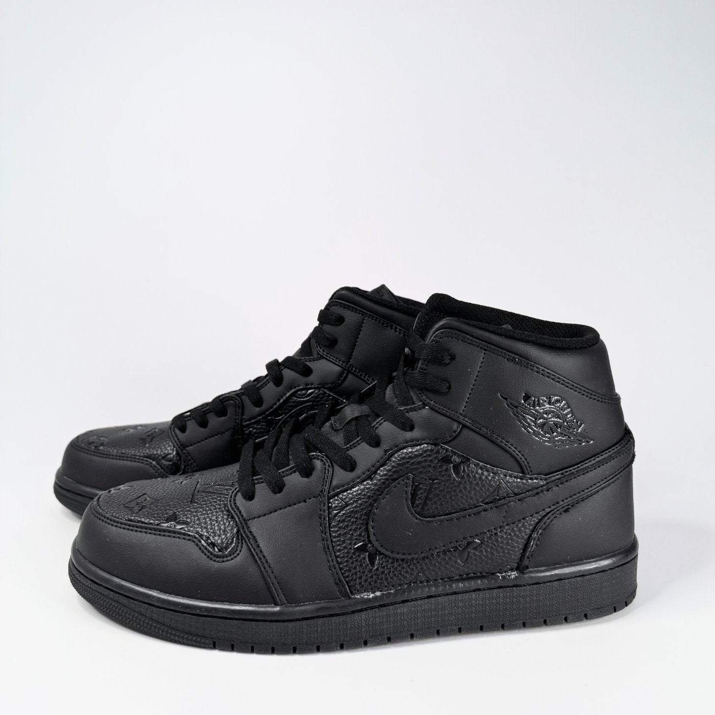 Black LV Jordan 1 Mid
