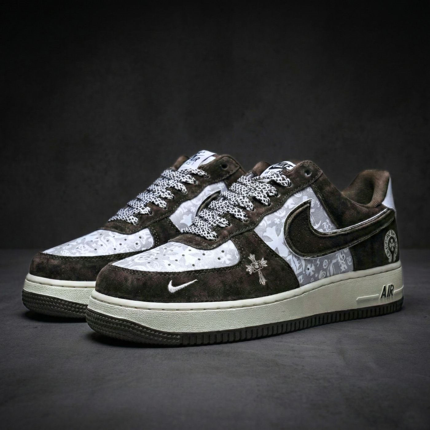 Chrome Hearts Suede Air Force 1