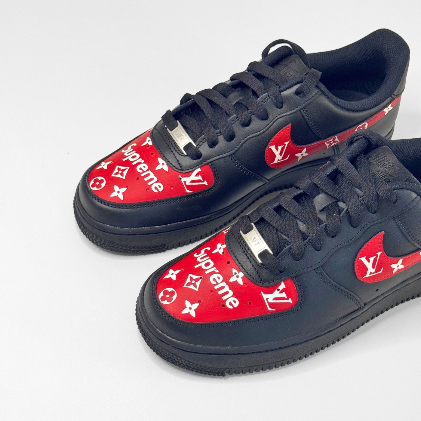 Supreme x LV Black Air Force 1