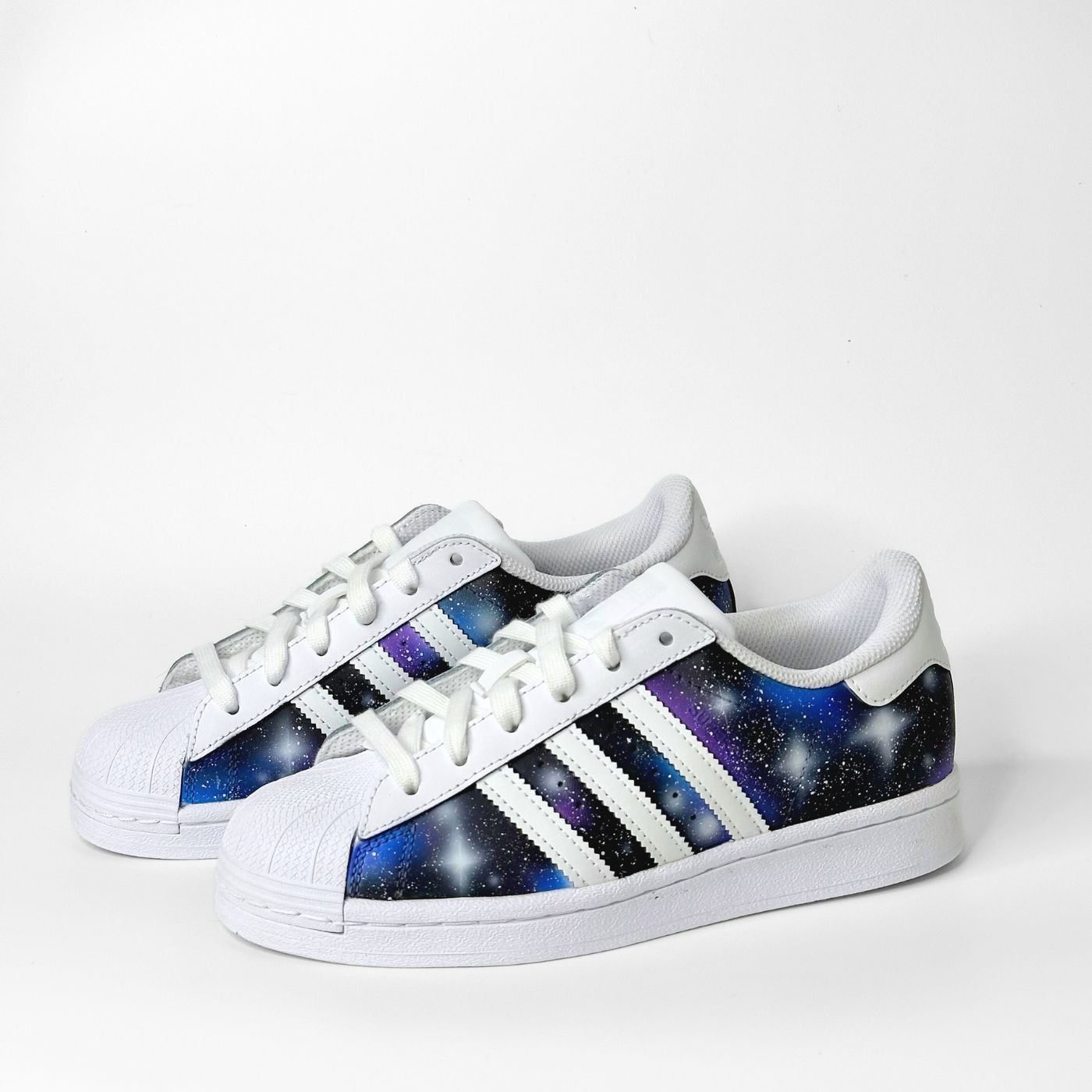 Blue Galaxy Adidas Superstar