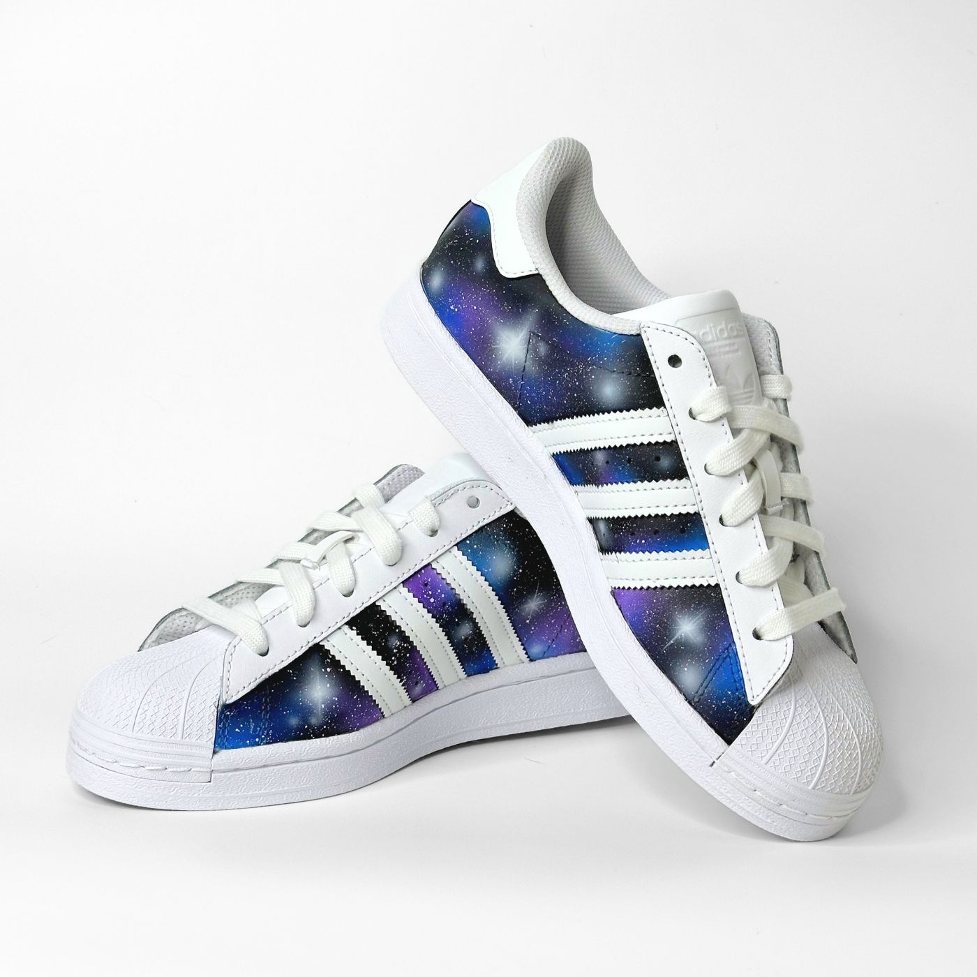 Blue Galaxy Adidas Superstar