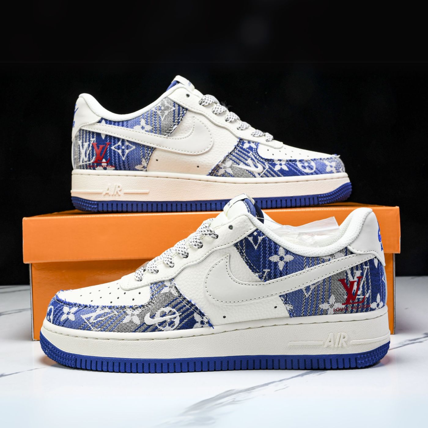 Indigo Stitch LV Air Force 1