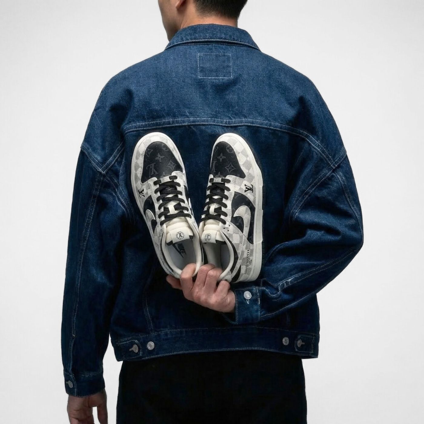 Royal Black LV Dunks Low