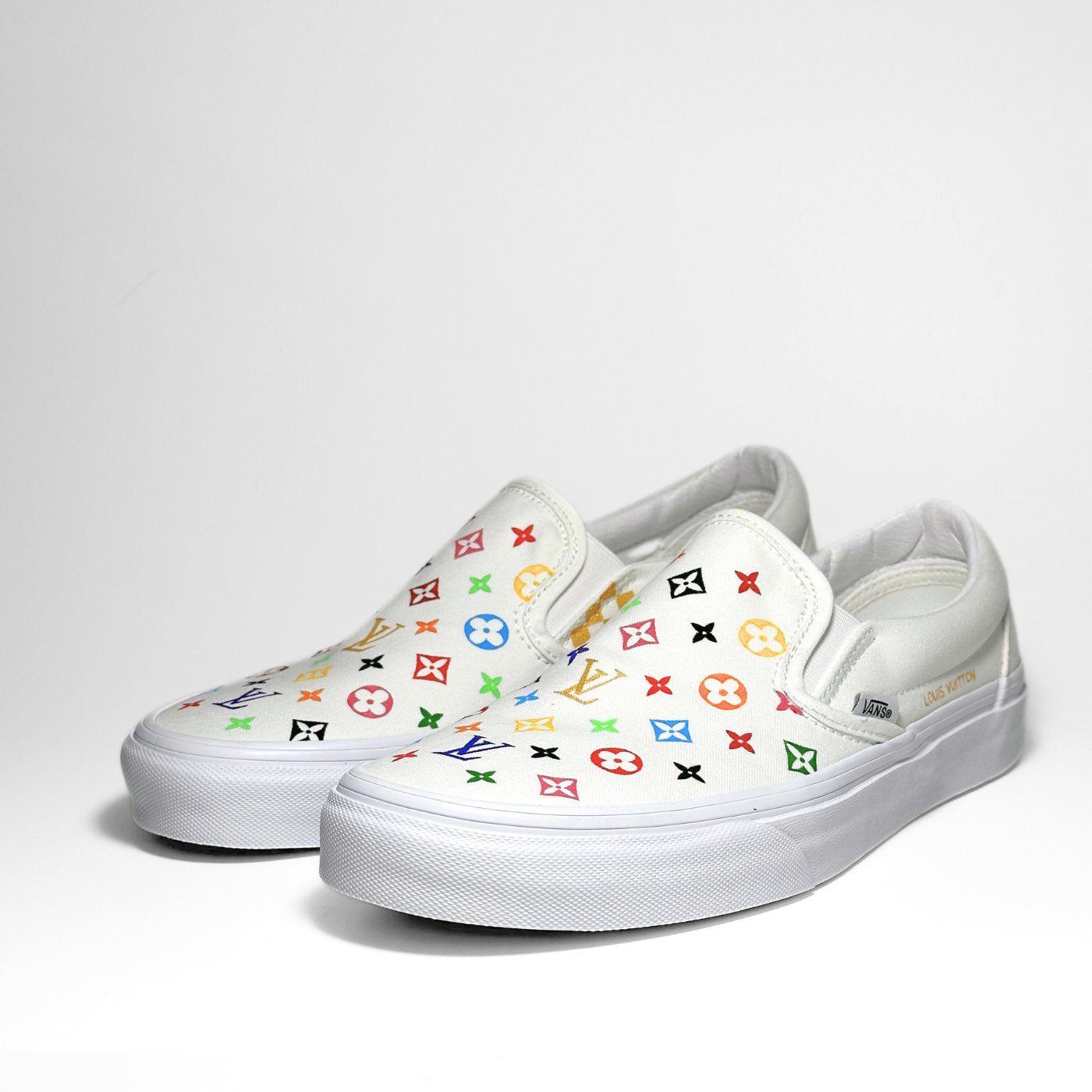 Colored LV Vans Slip-on
