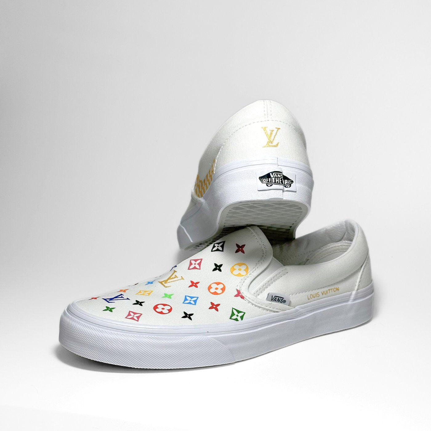 Colored LV Vans Slip-on