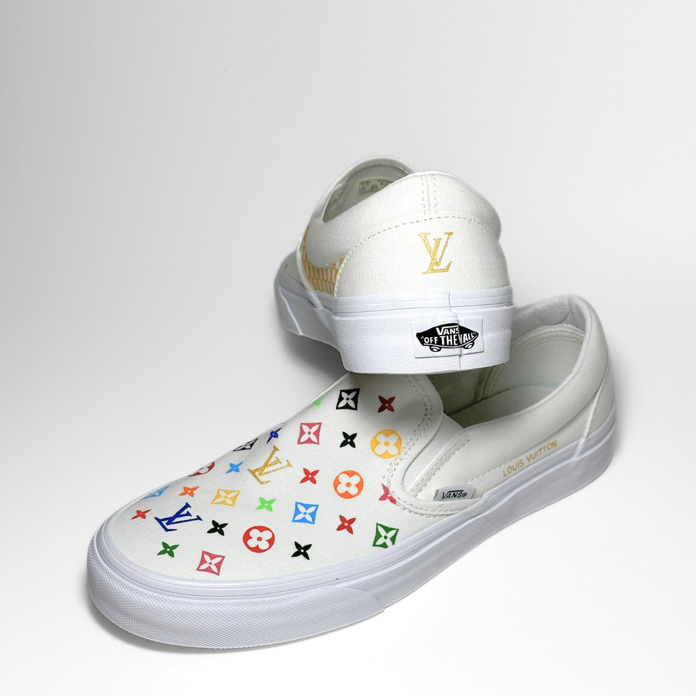 Colored LV Vans Slip-on