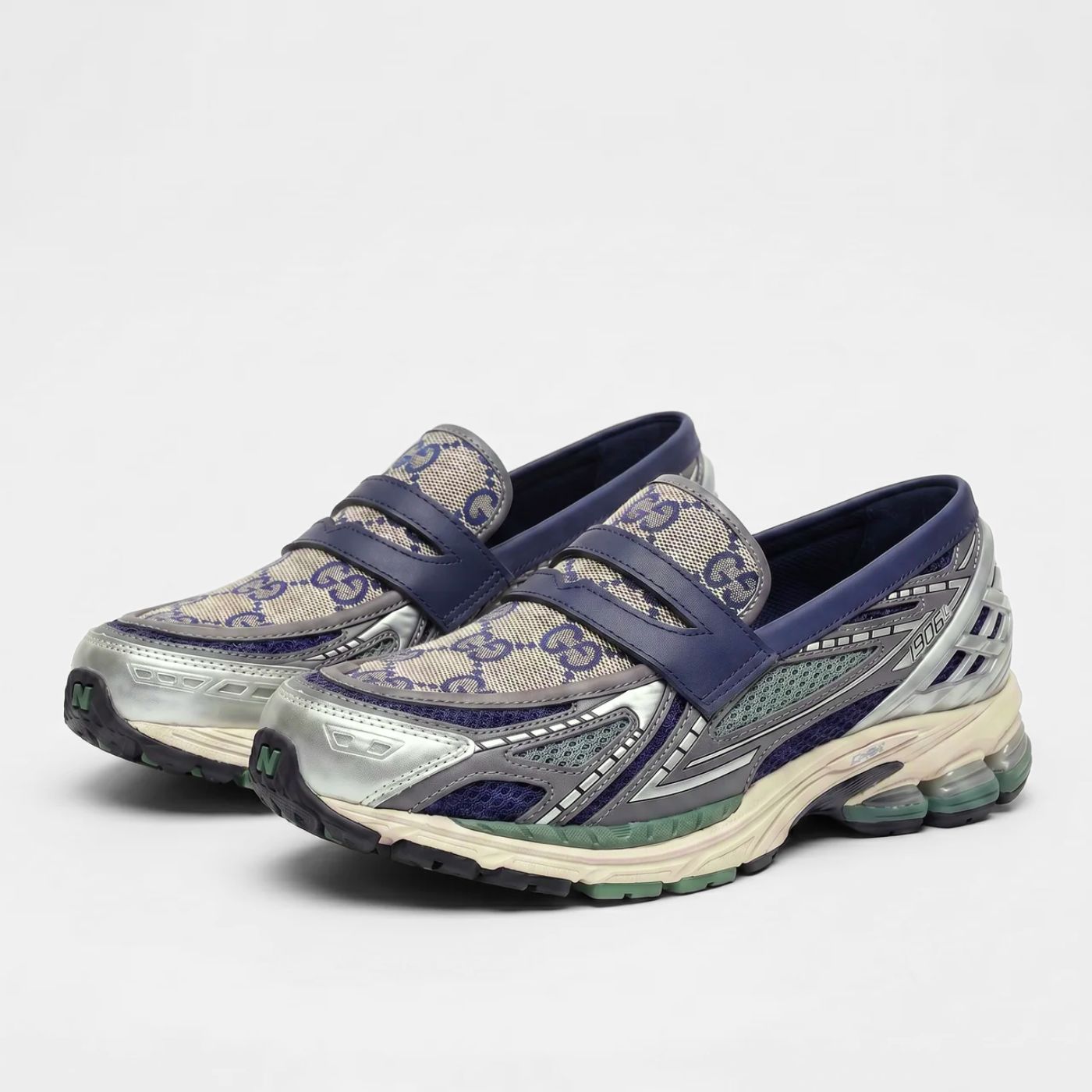 Dark Navy GG New Balance 1906L Loafers