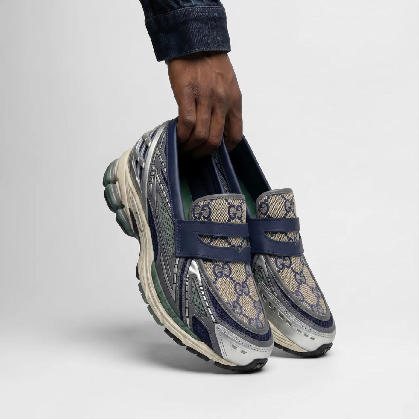 Dark Navy GG New Balance 1906L Loafers