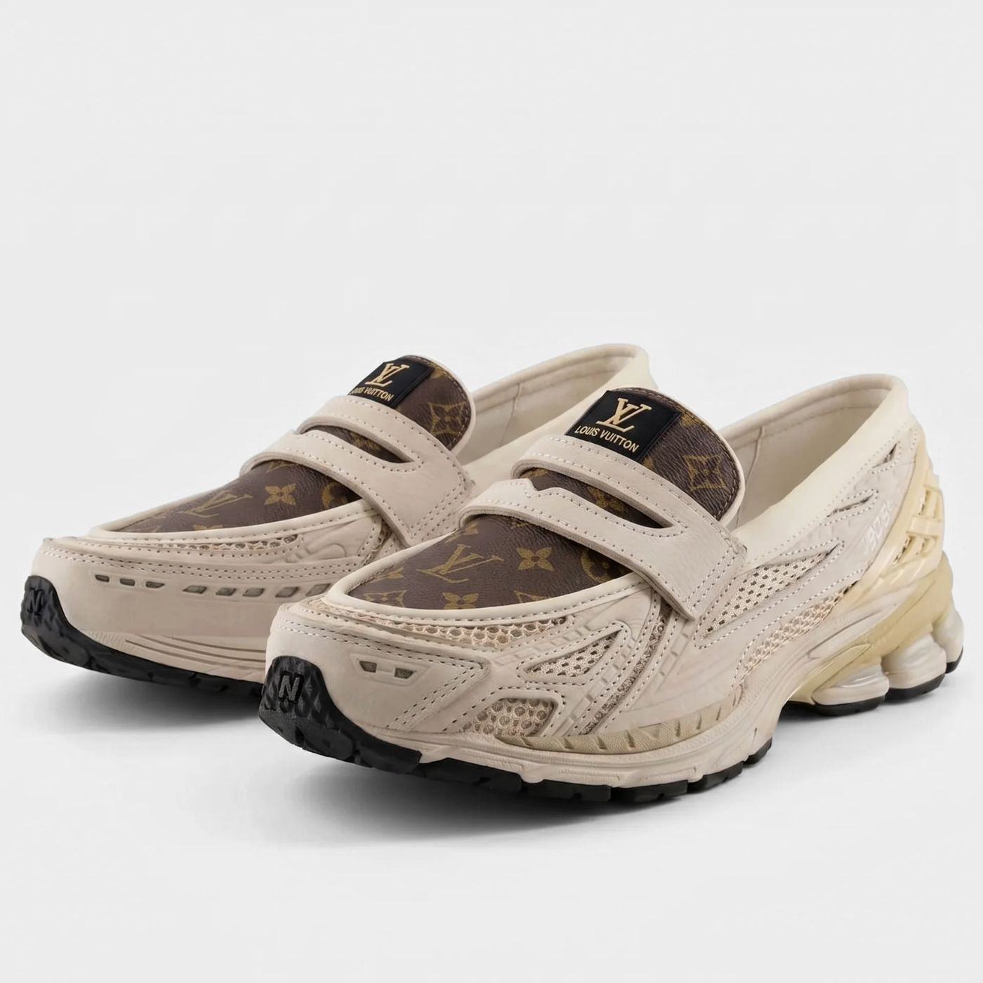 Khaki LV New Balance 1906L Loafers