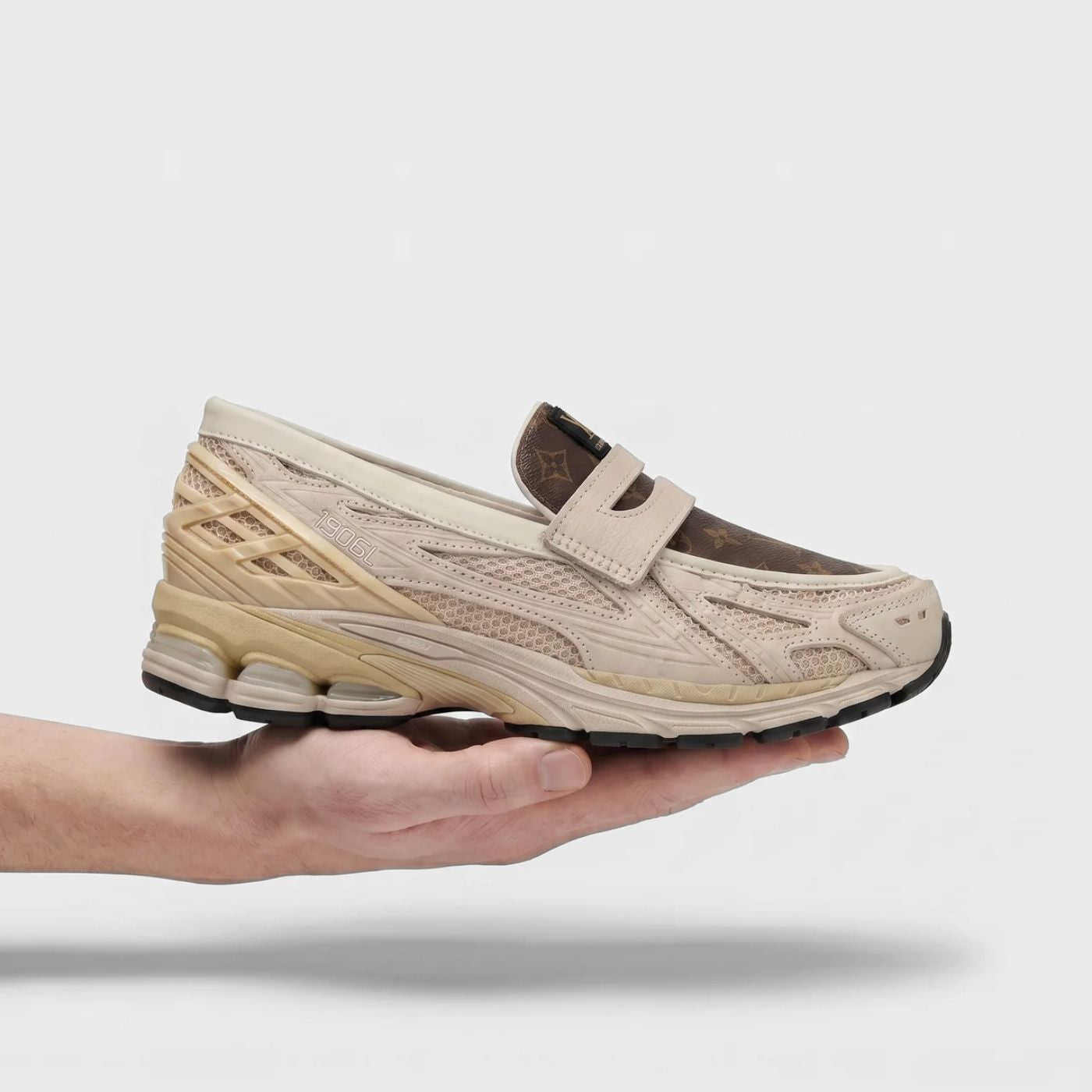 Khaki LV New Balance 1906L Loafers