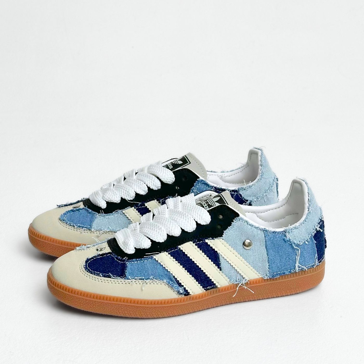 Patchwork Denim Adidas Samba