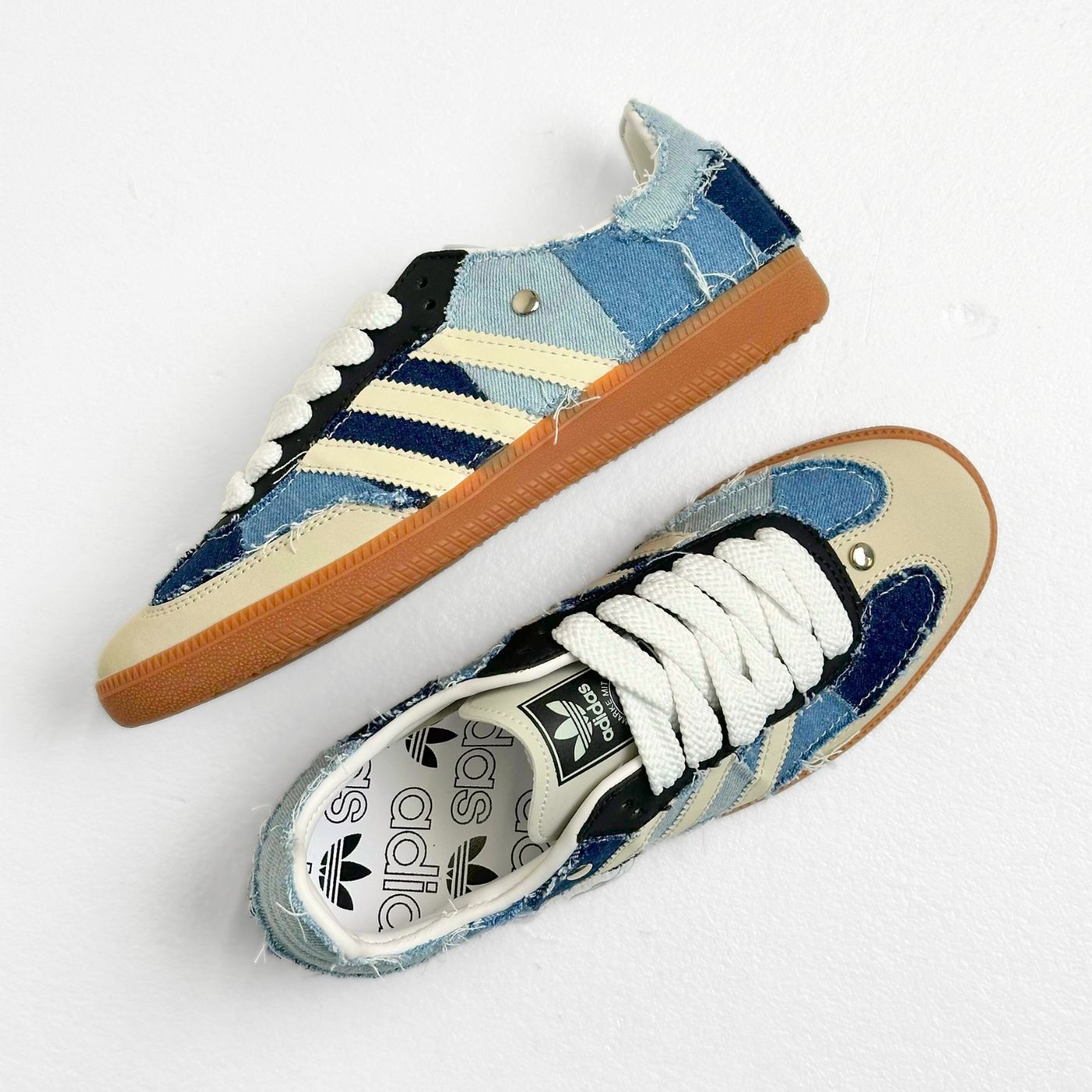 Patchwork Denim Adidas Samba