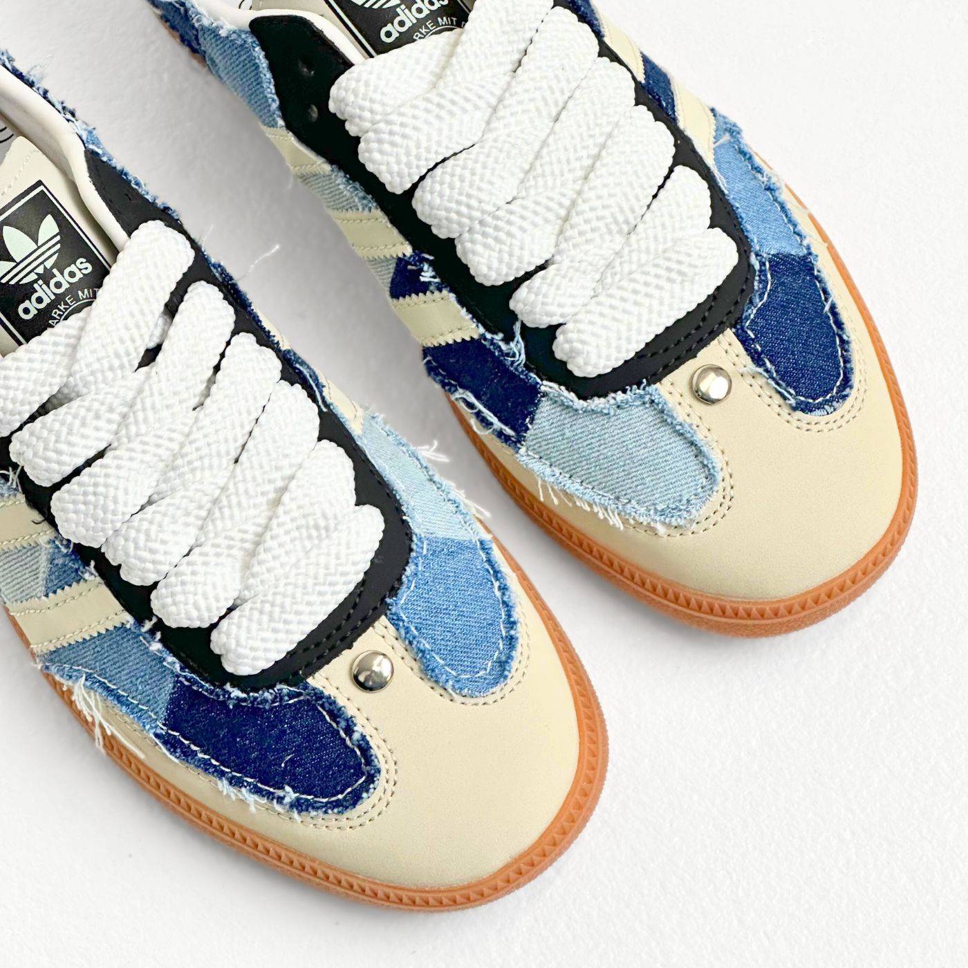 Patchwork Denim Adidas Samba
