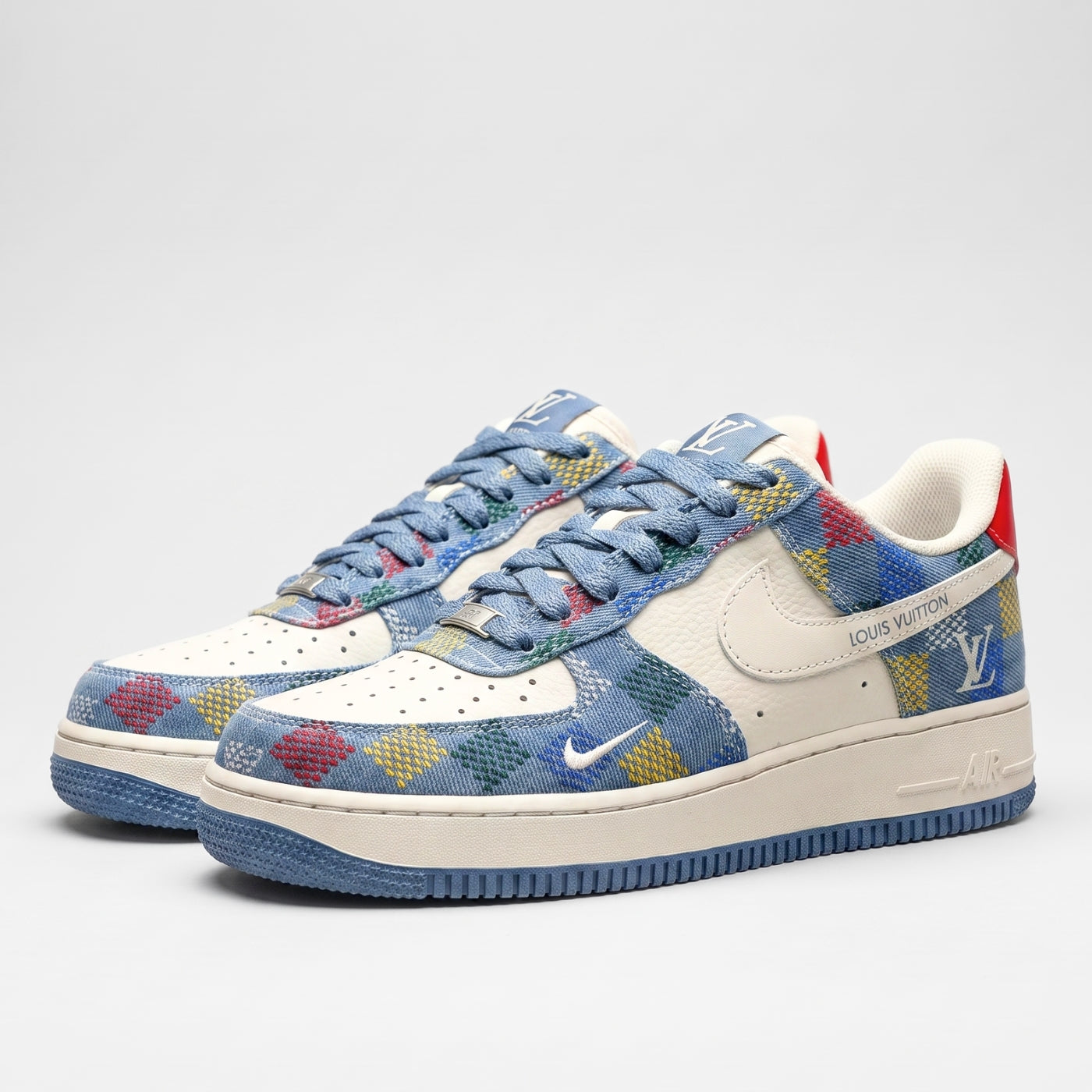 Sky Blue LV Air Force 1