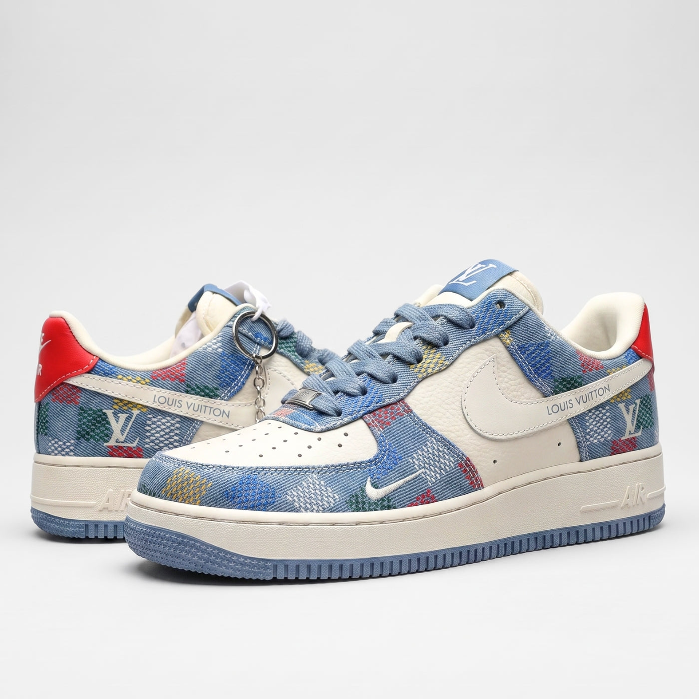 Sky Blue LV Air Force 1