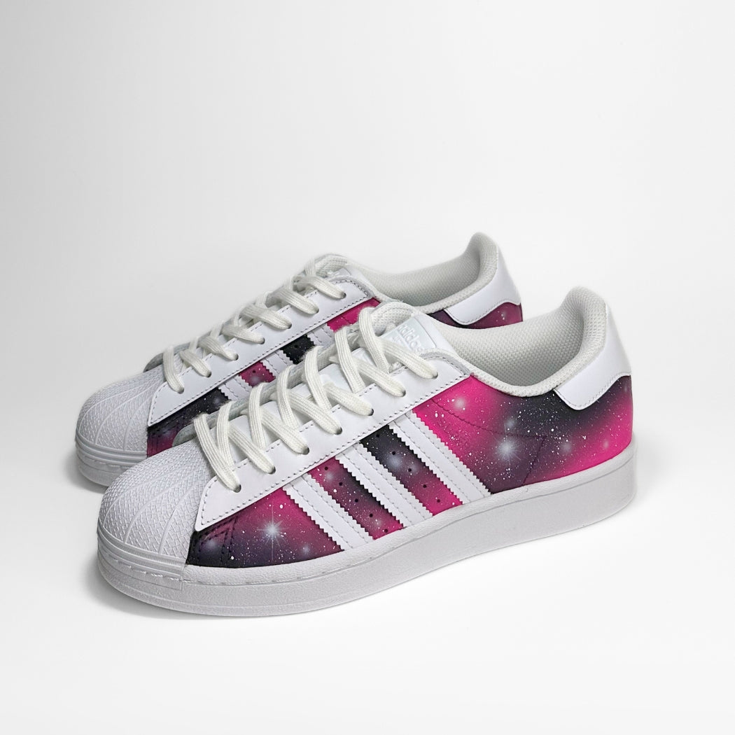 Pink Galaxy Adidas Superstar