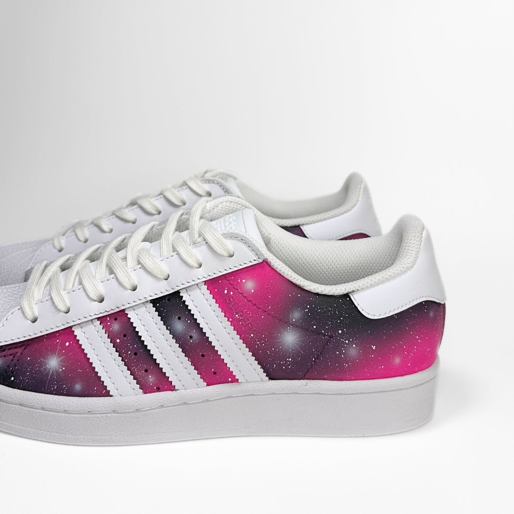 Pink Galaxy Adidas Superstar