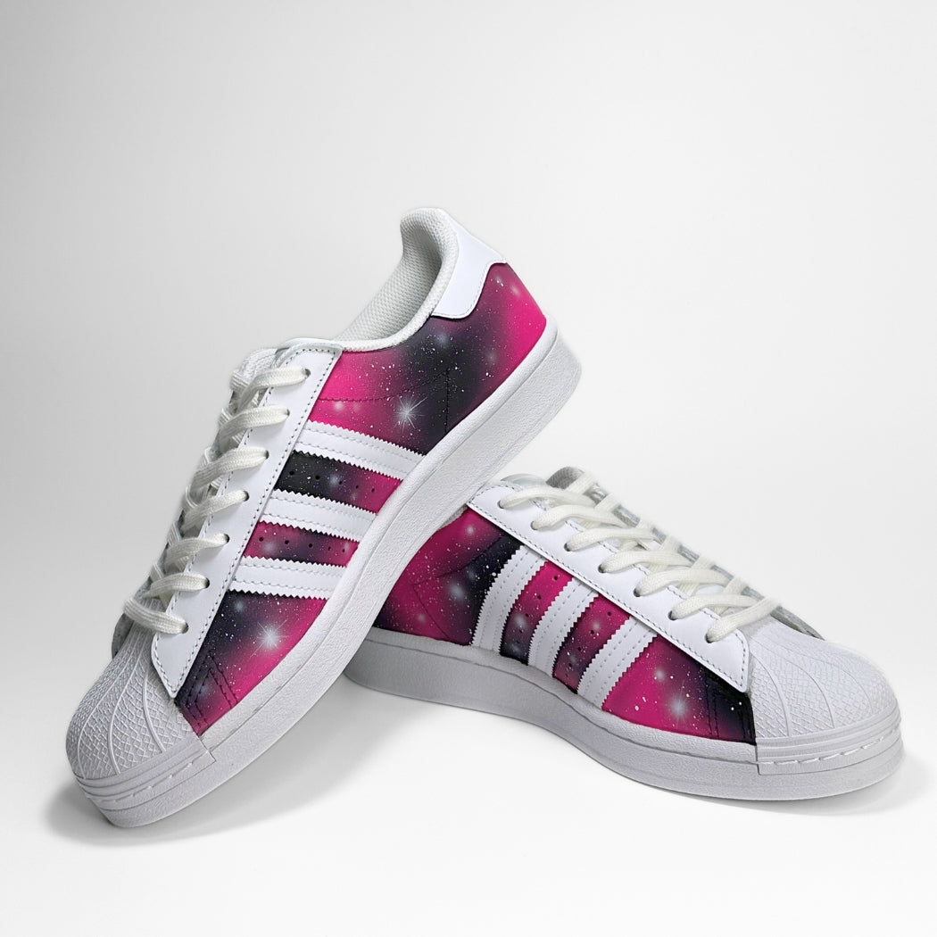Pink Galaxy Adidas Superstar