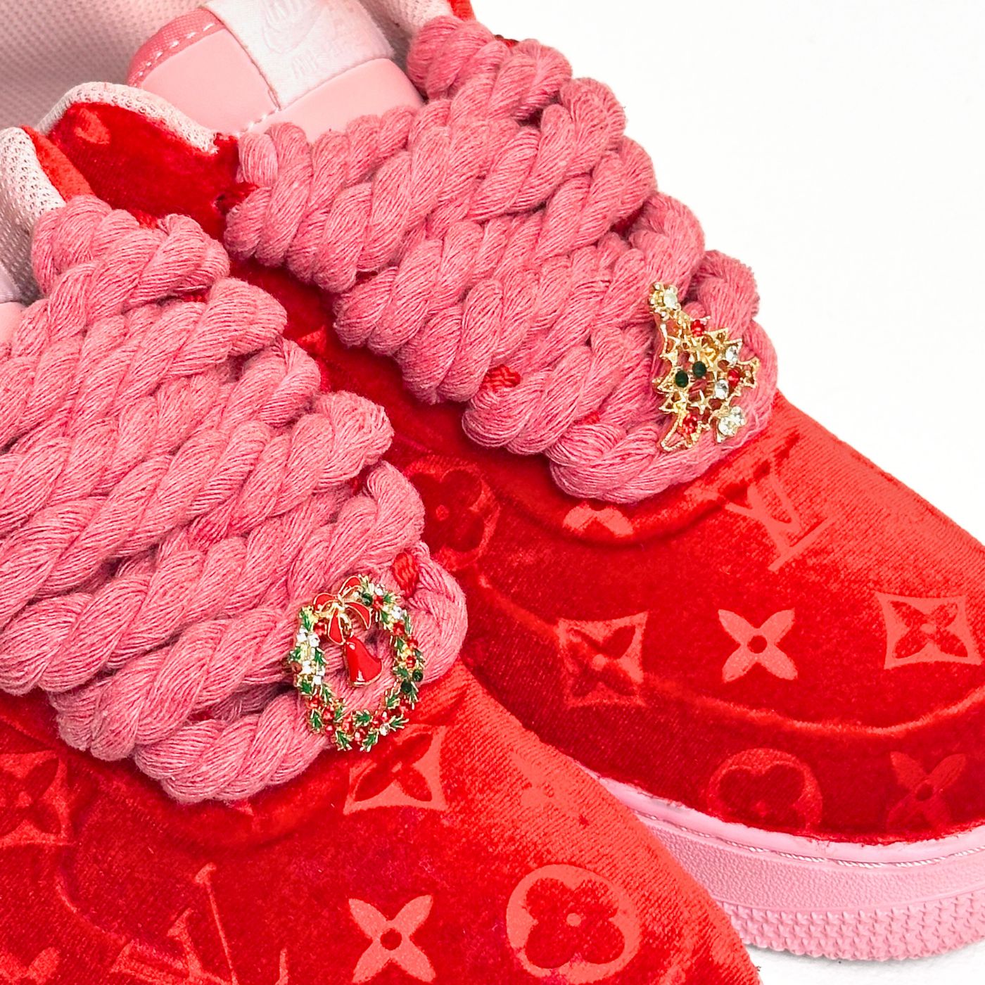 Red LV Velvet Air Force 1