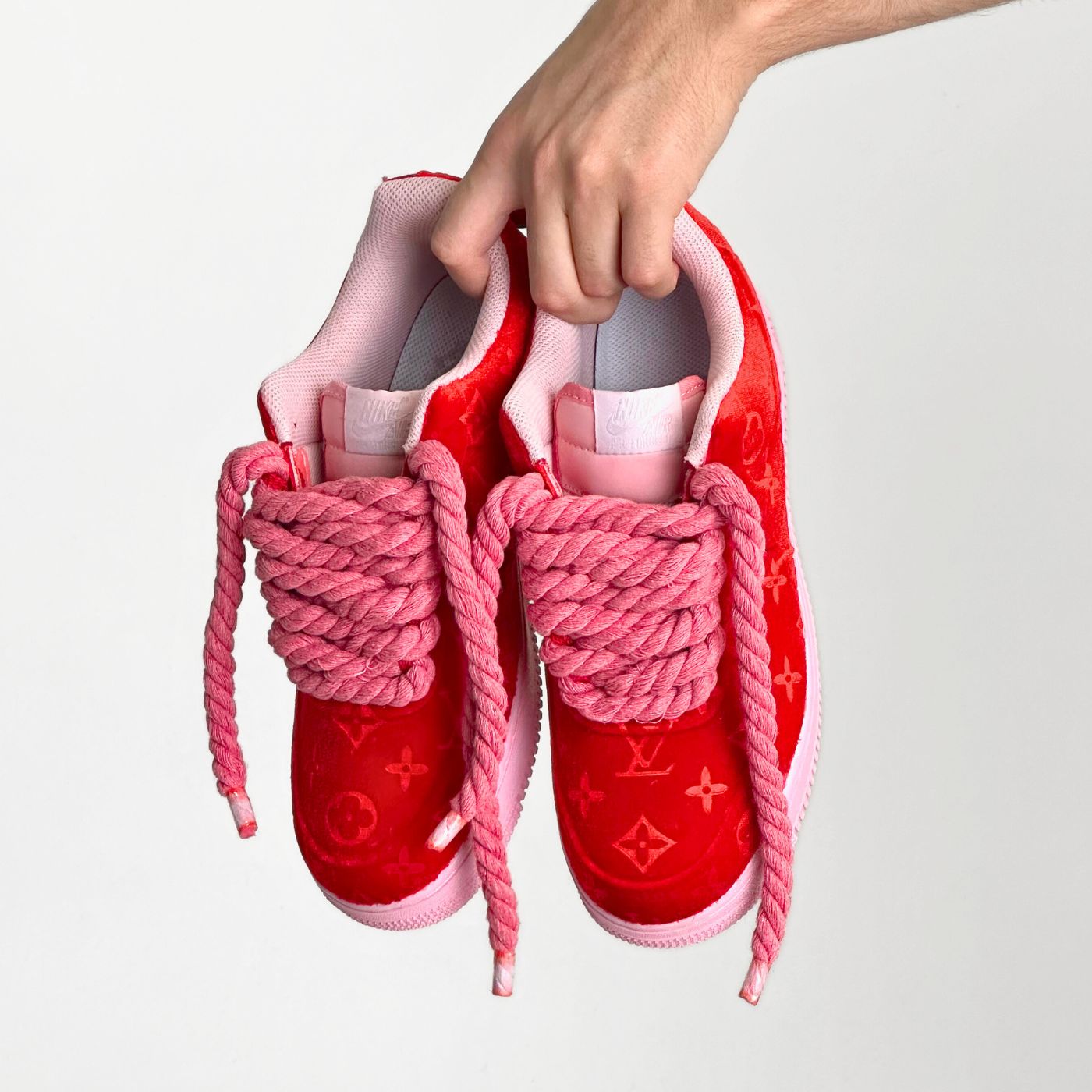 Red LV Velvet Air Force 1