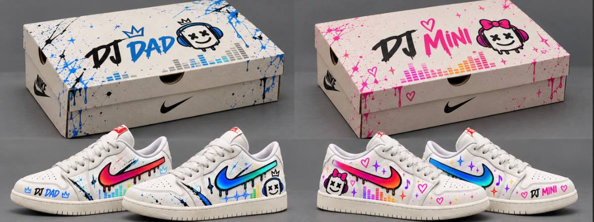 Custom White #13667 Air Jordan 1 Low Retro