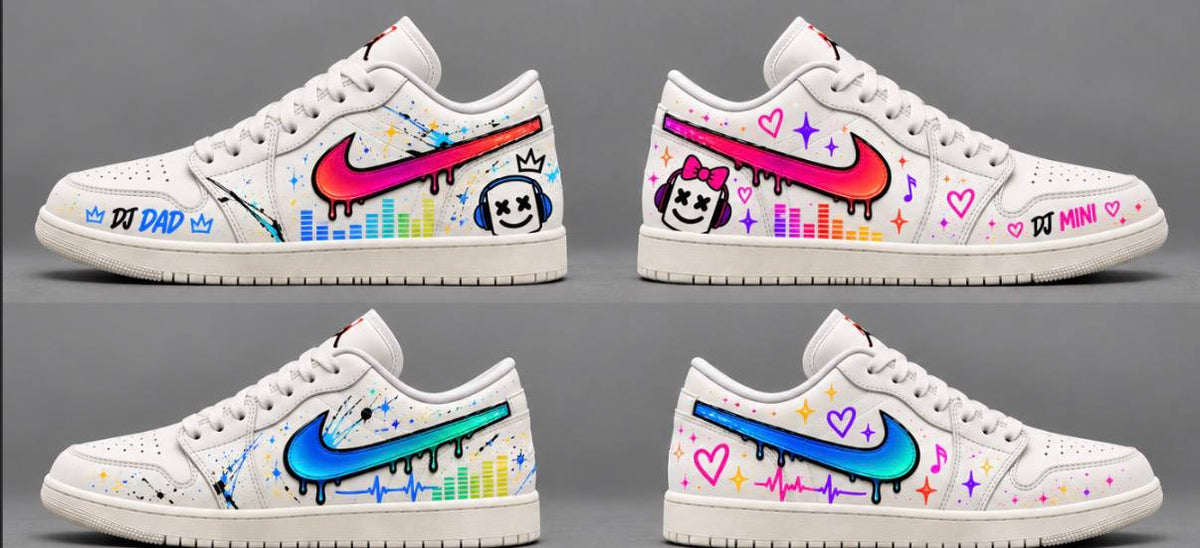 Custom White #13667 Air Jordan 1 Low Retro