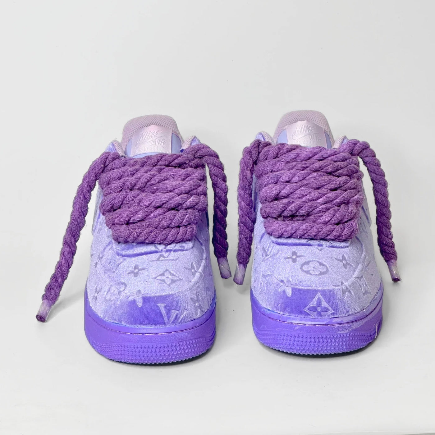 Purple LV Velvet Air Force 1