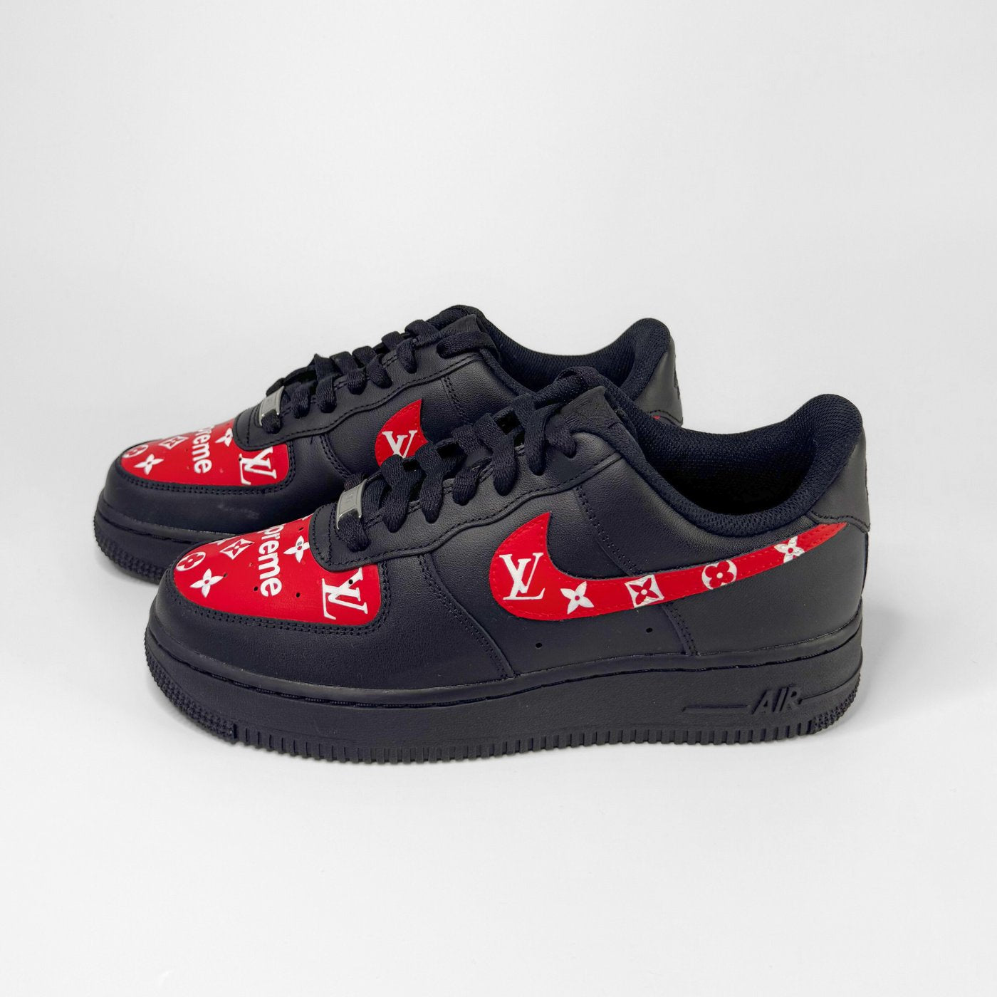 Supreme x LV Black Air Force 1