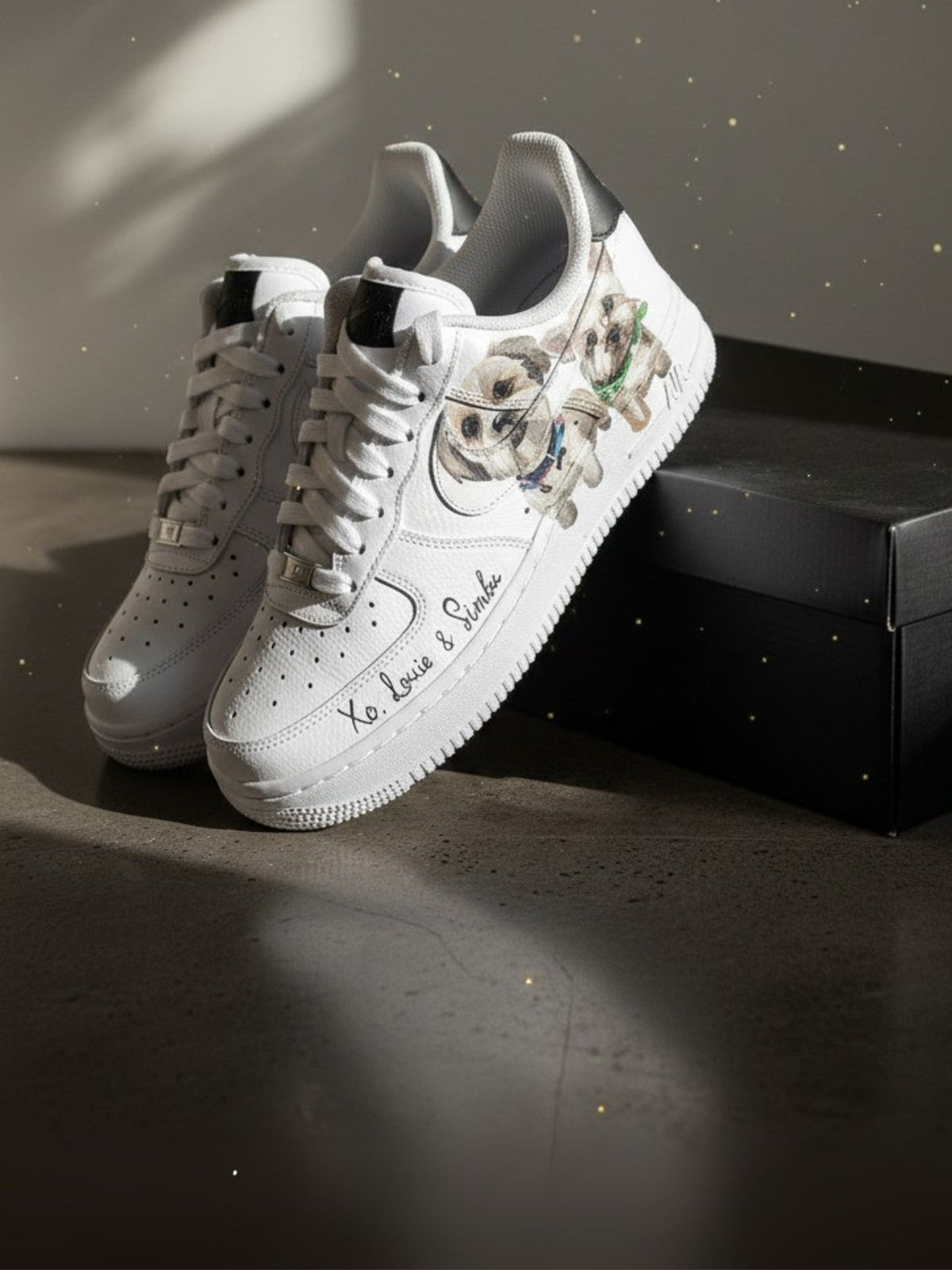 Drippy artist creating a custom sneaker design