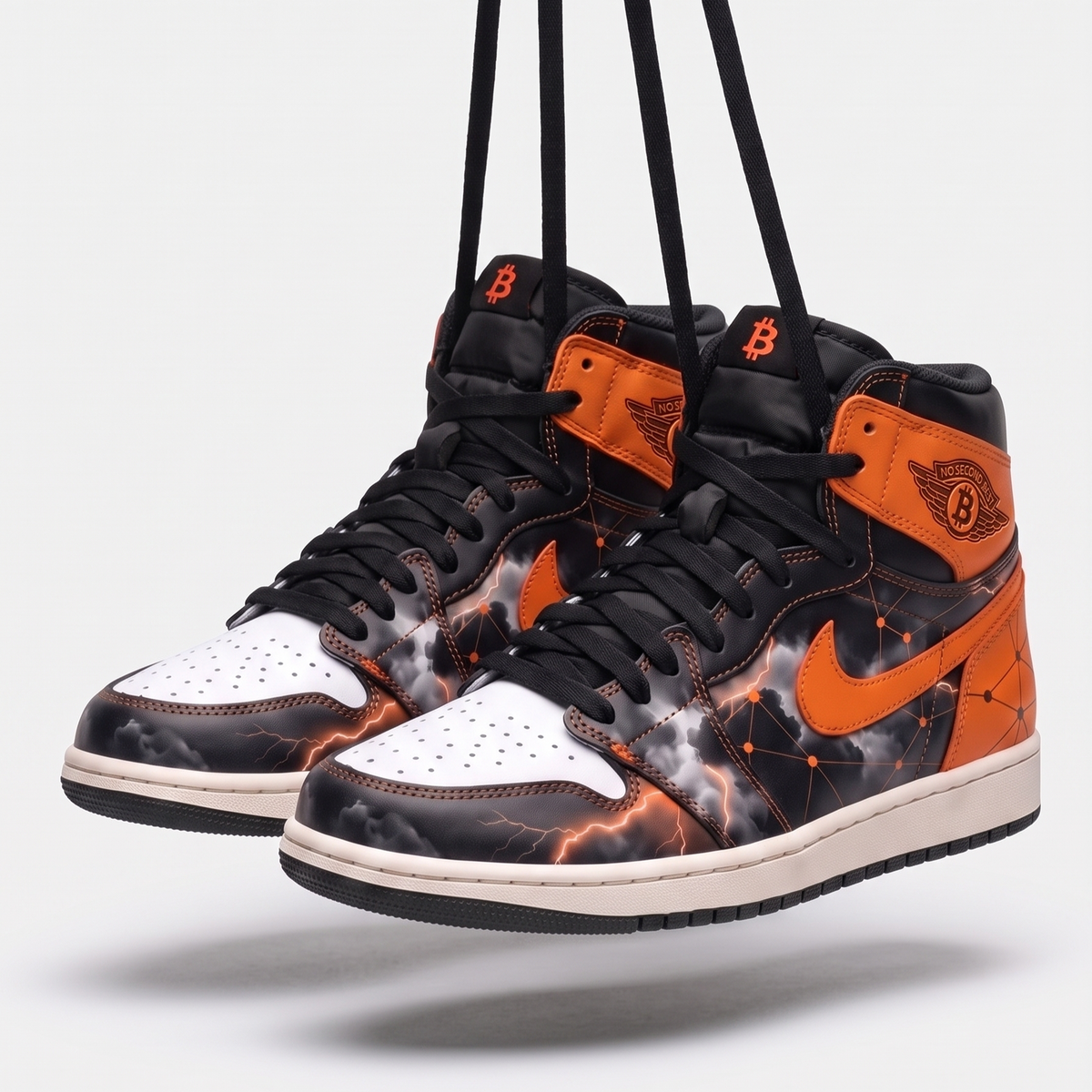 Bitcoin Lightning Custom Jordan 1 High