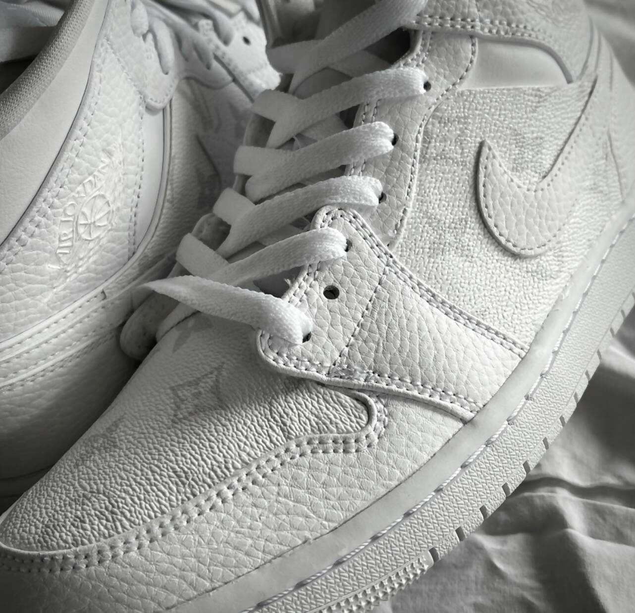 'White LV' Jordan 1 Mid