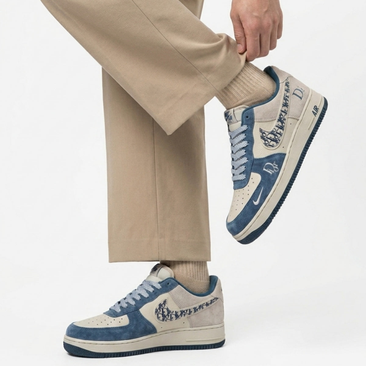 Blue Dior Air Force 1