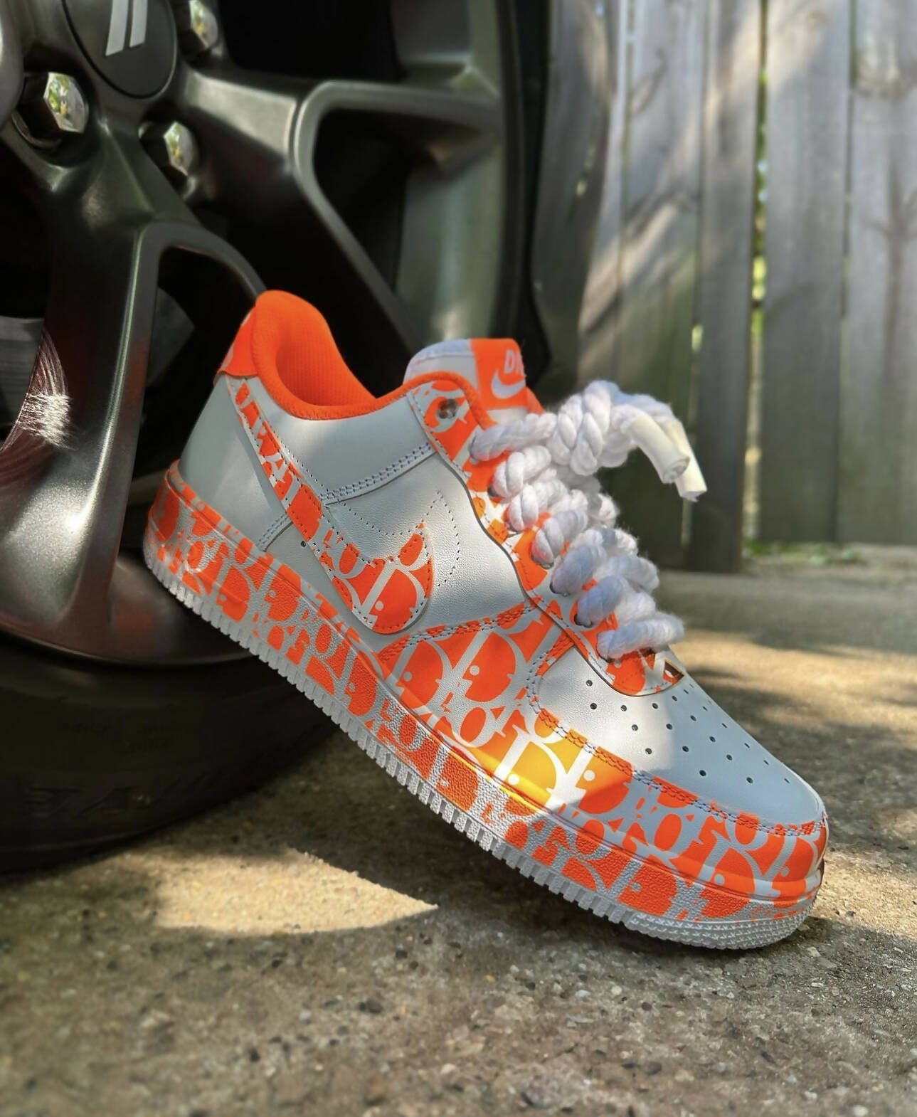 Half Burnt ‘Peachy D’ Air Force 1’s