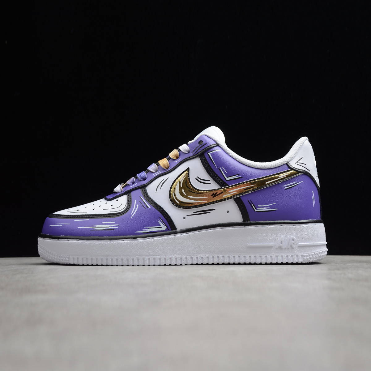 Drippy Custom 'Sketch Outline' Air Force 1 Sneaker