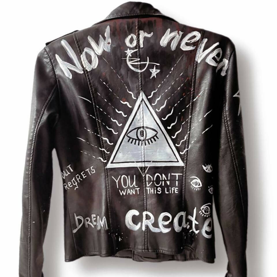 'Dare to Defy' Leather Jacket