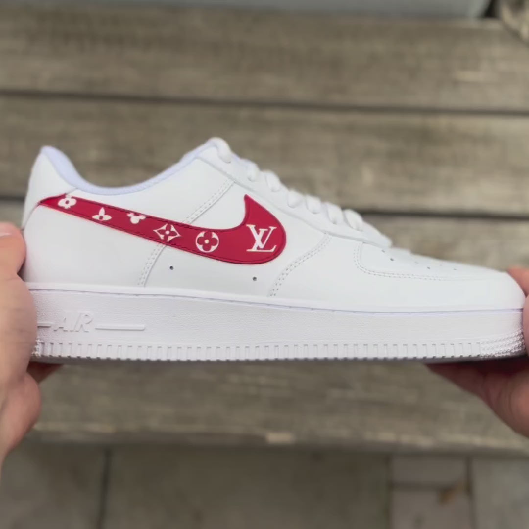'Louis Vuitton' Air Force 1 Custom Sneakers Video