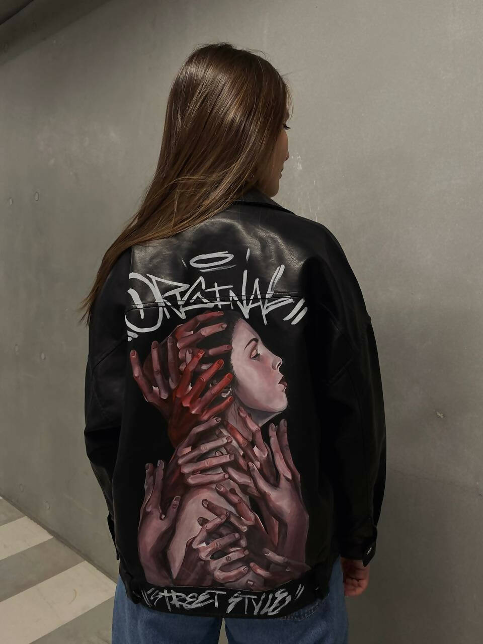 'Original' Hand-Painted Leather Jacket