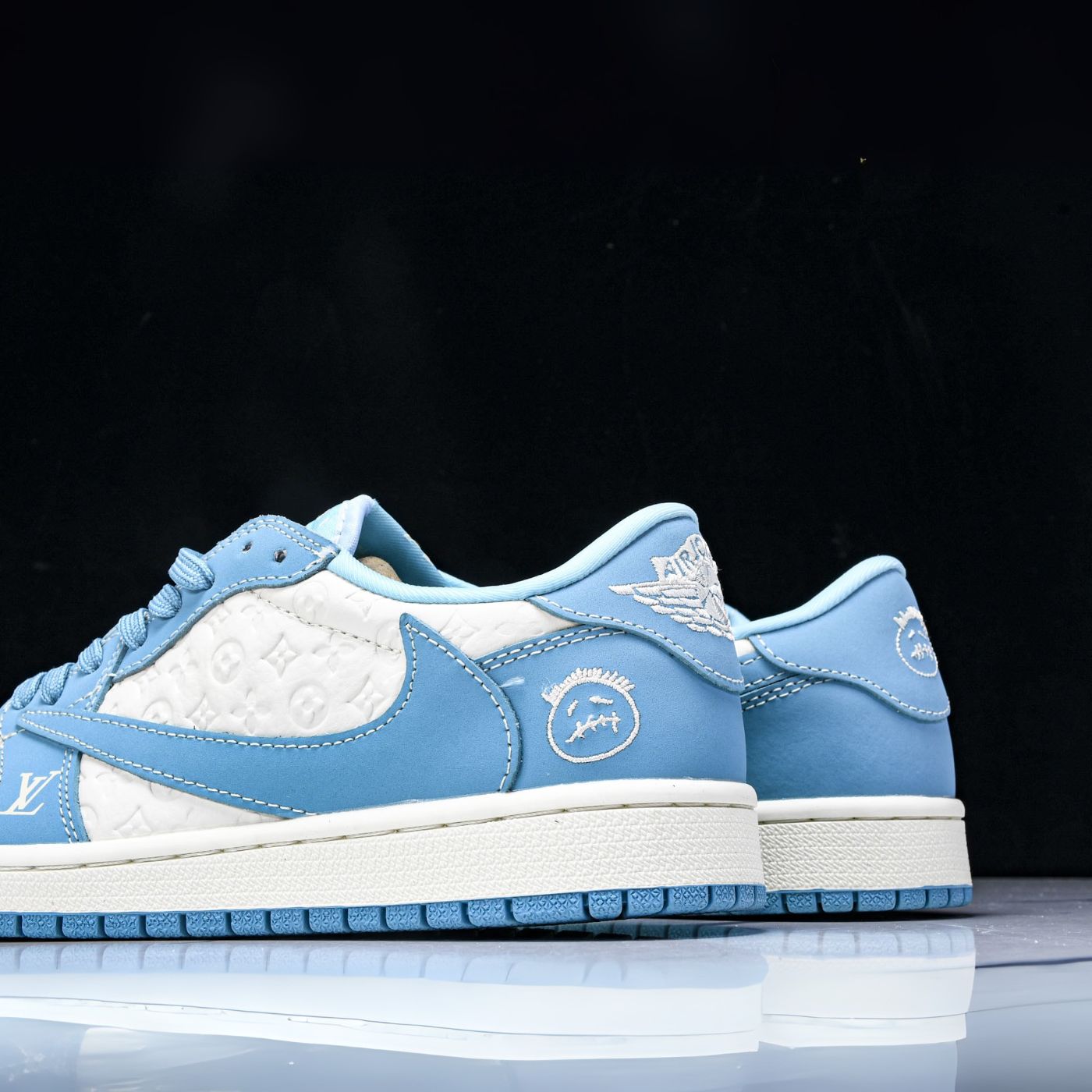 Sky Label LV Air Jordan 1
