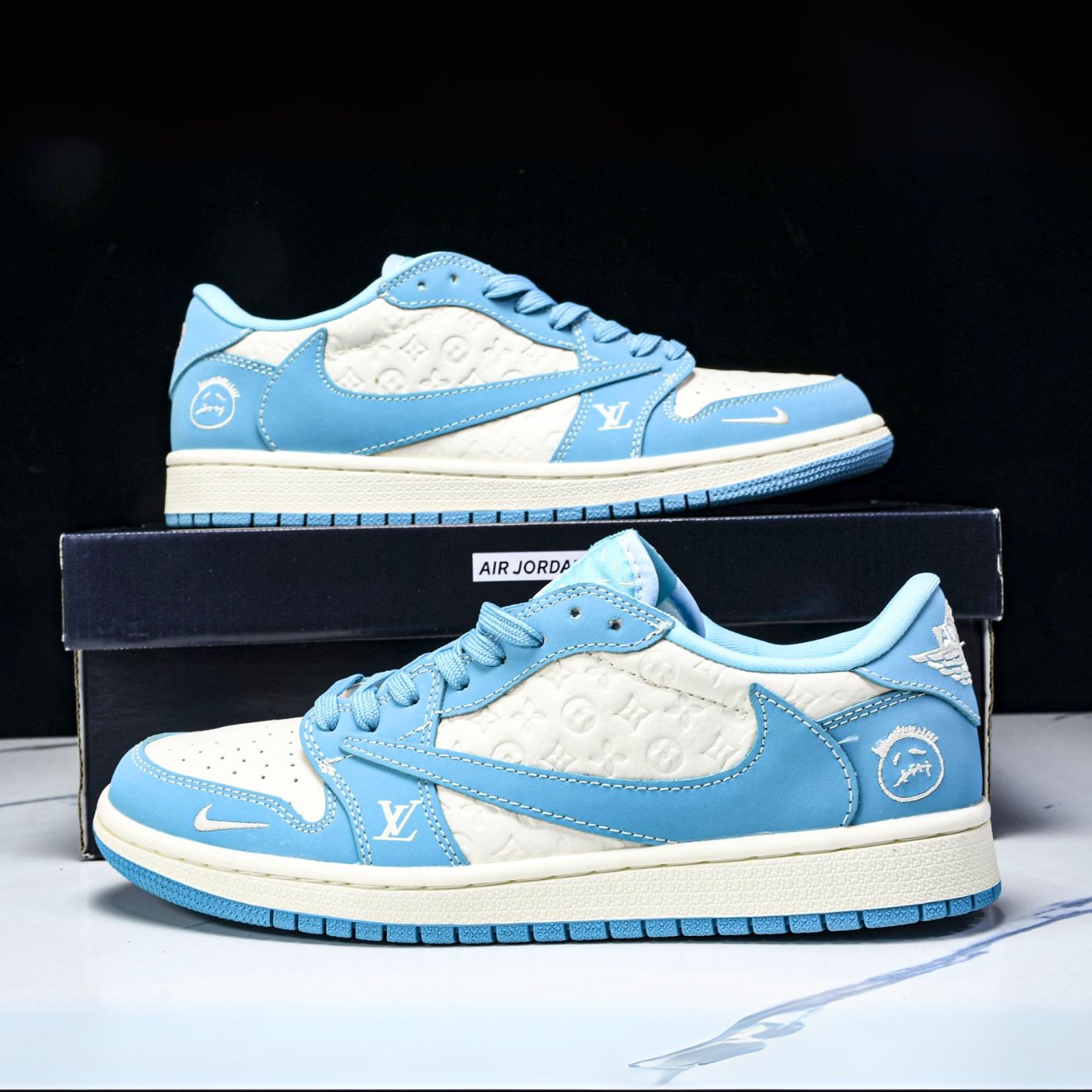 Sky Label LV Air Jordan 1