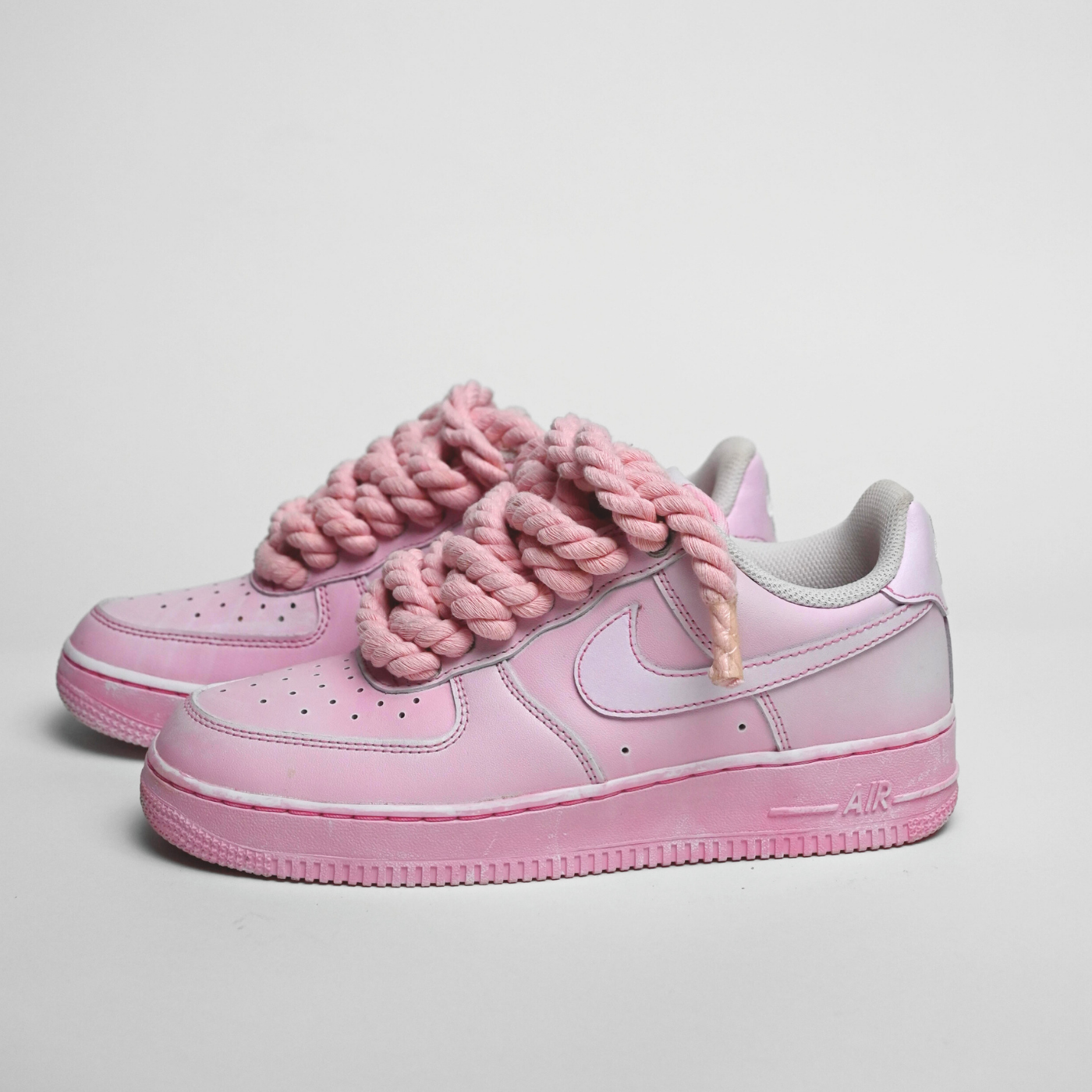 Dyed Pink Rope Air Force 1