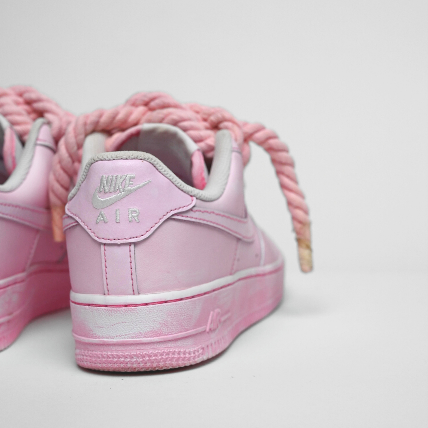 Dyed Pink Rope Air Force 1