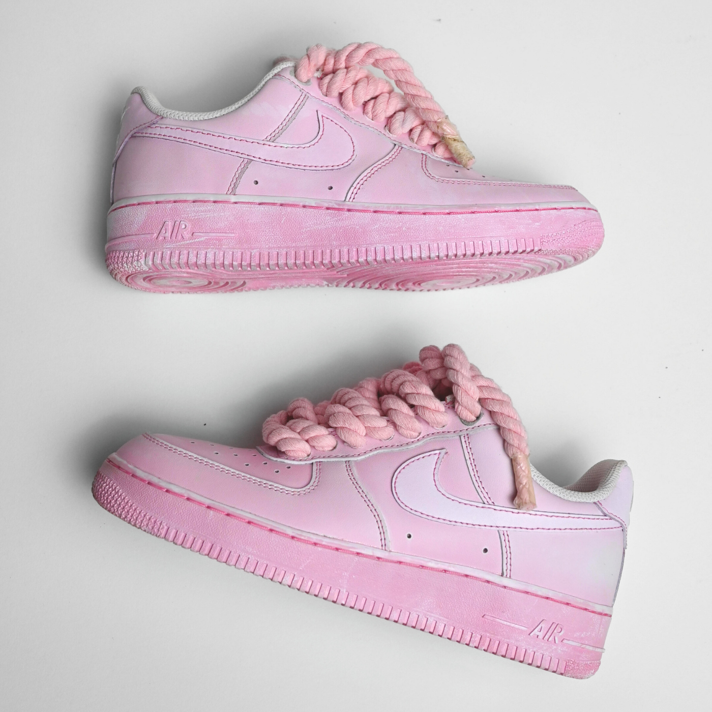 Dyed Pink Rope Air Force 1