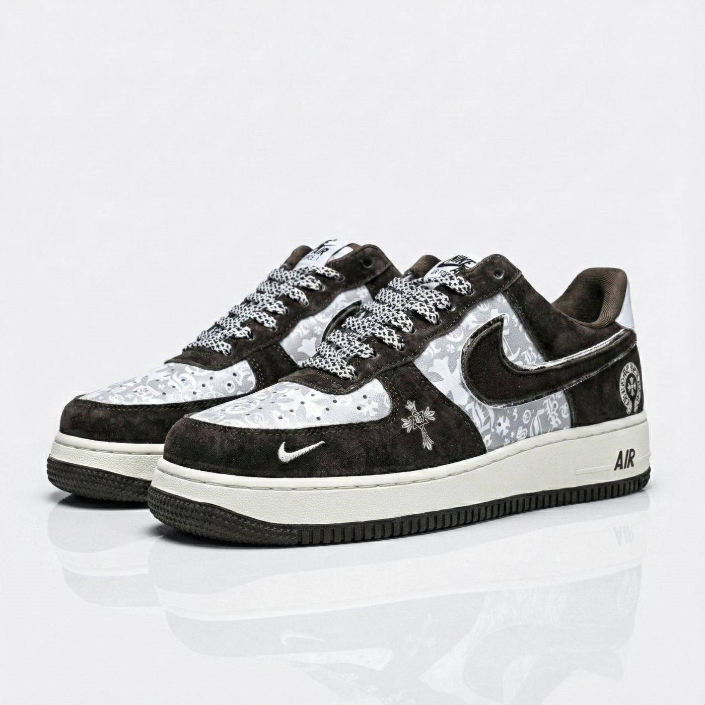 Chrome Hearts Suede Air Force 1
