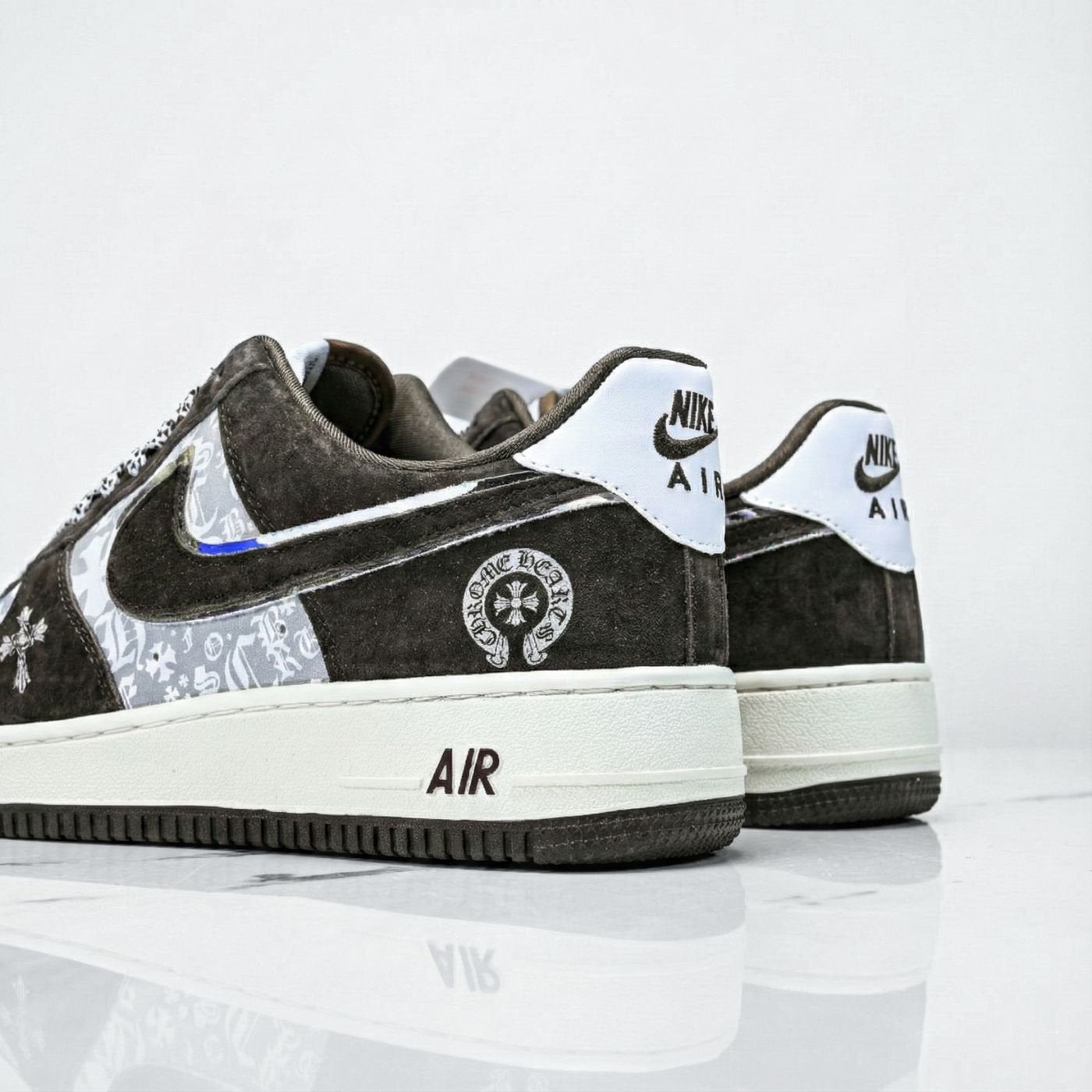 Chrome Hearts Suede Air Force 1