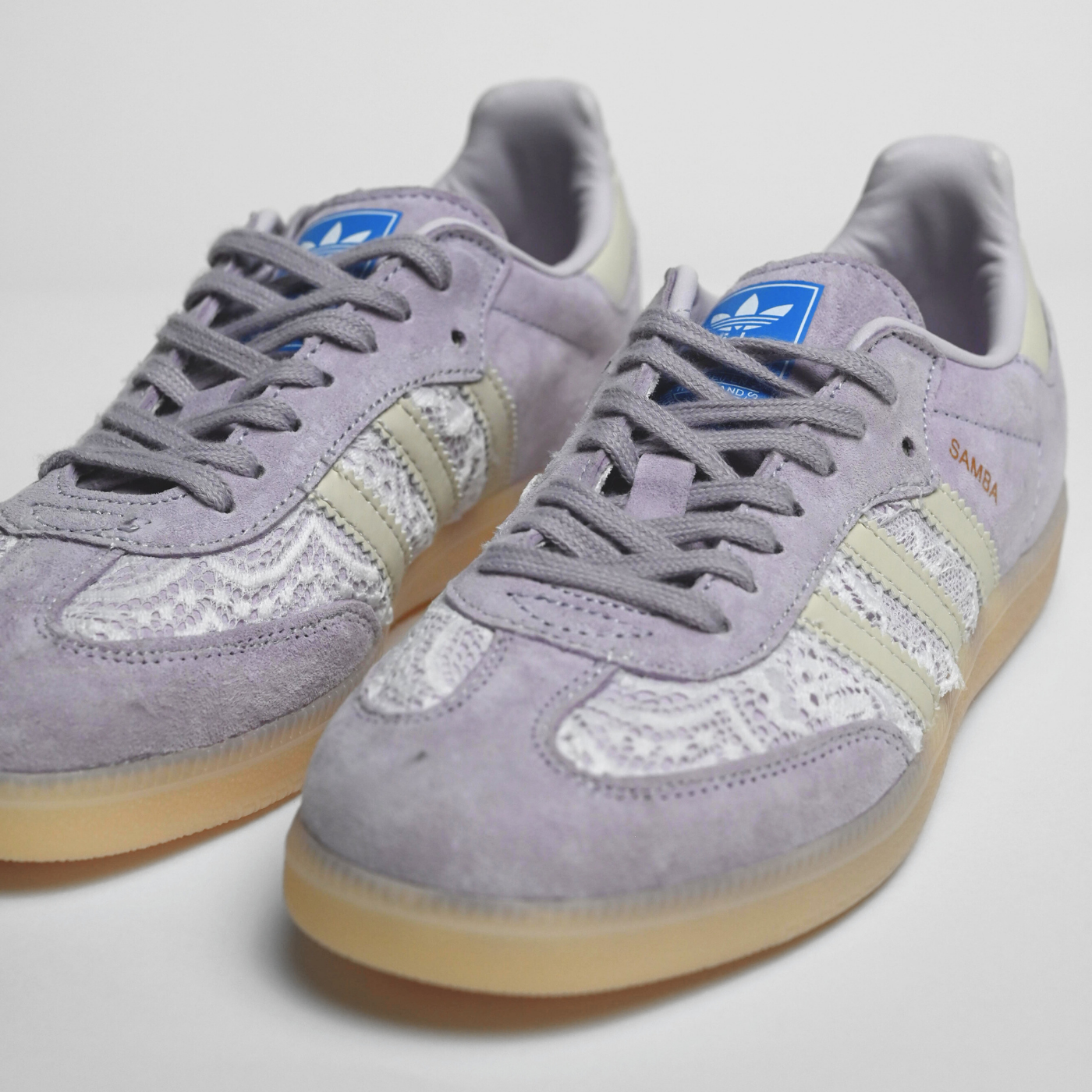 Flower Lace Lavender Adidas Samba