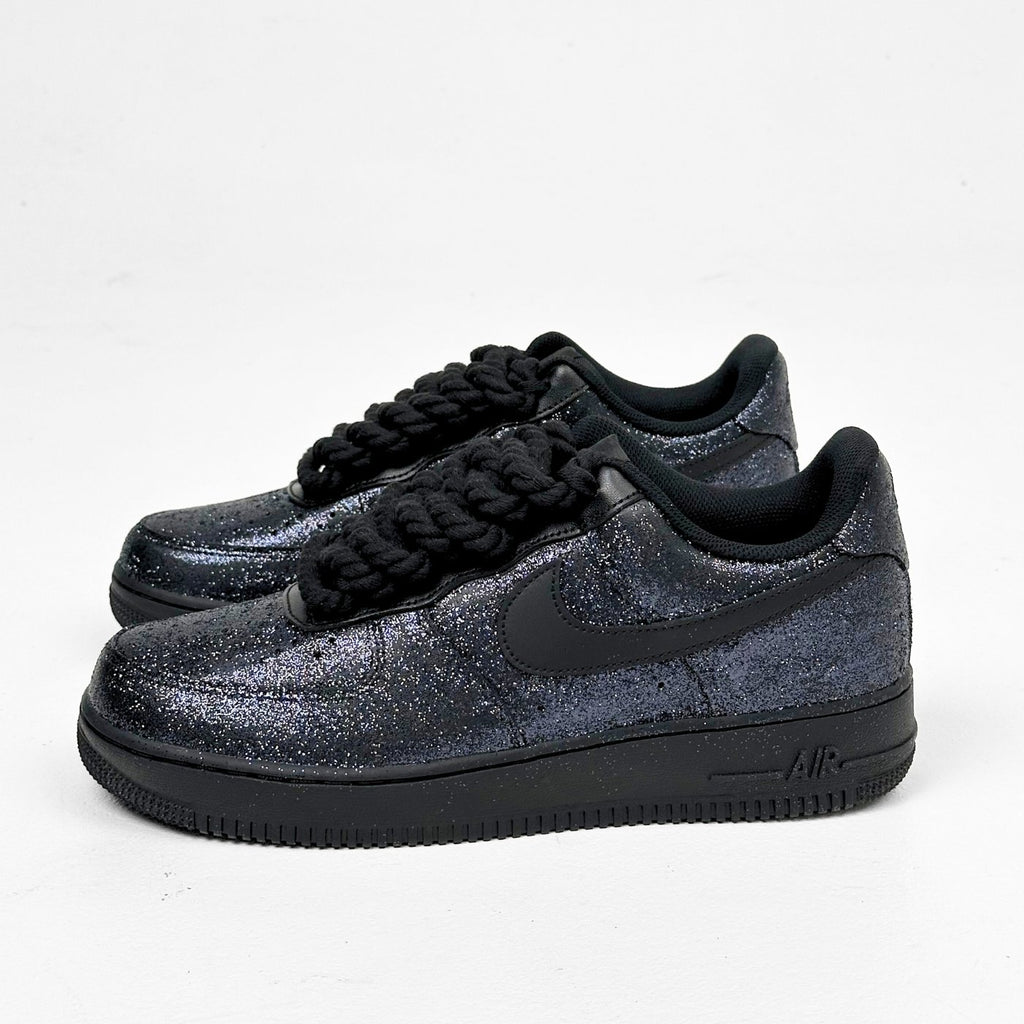 Black Glitter Air Force 1