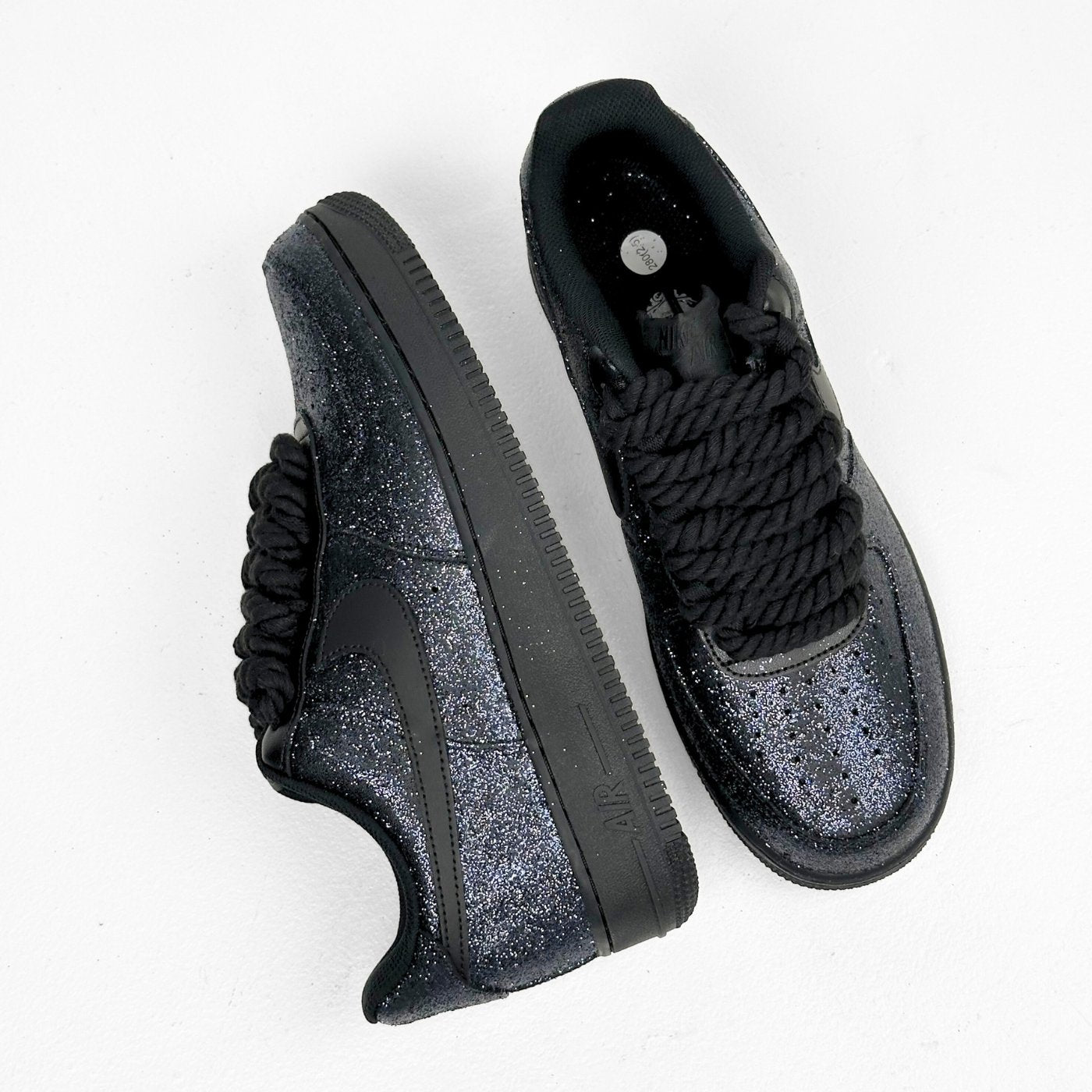 Black Glitter Air Force 1