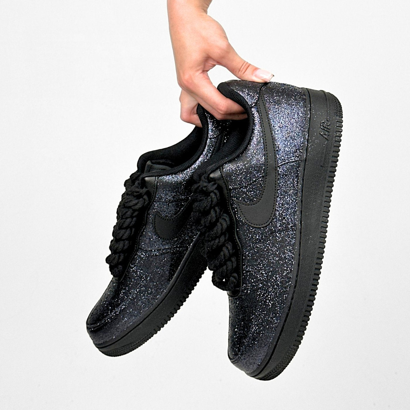 Black Glitter Air Force 1