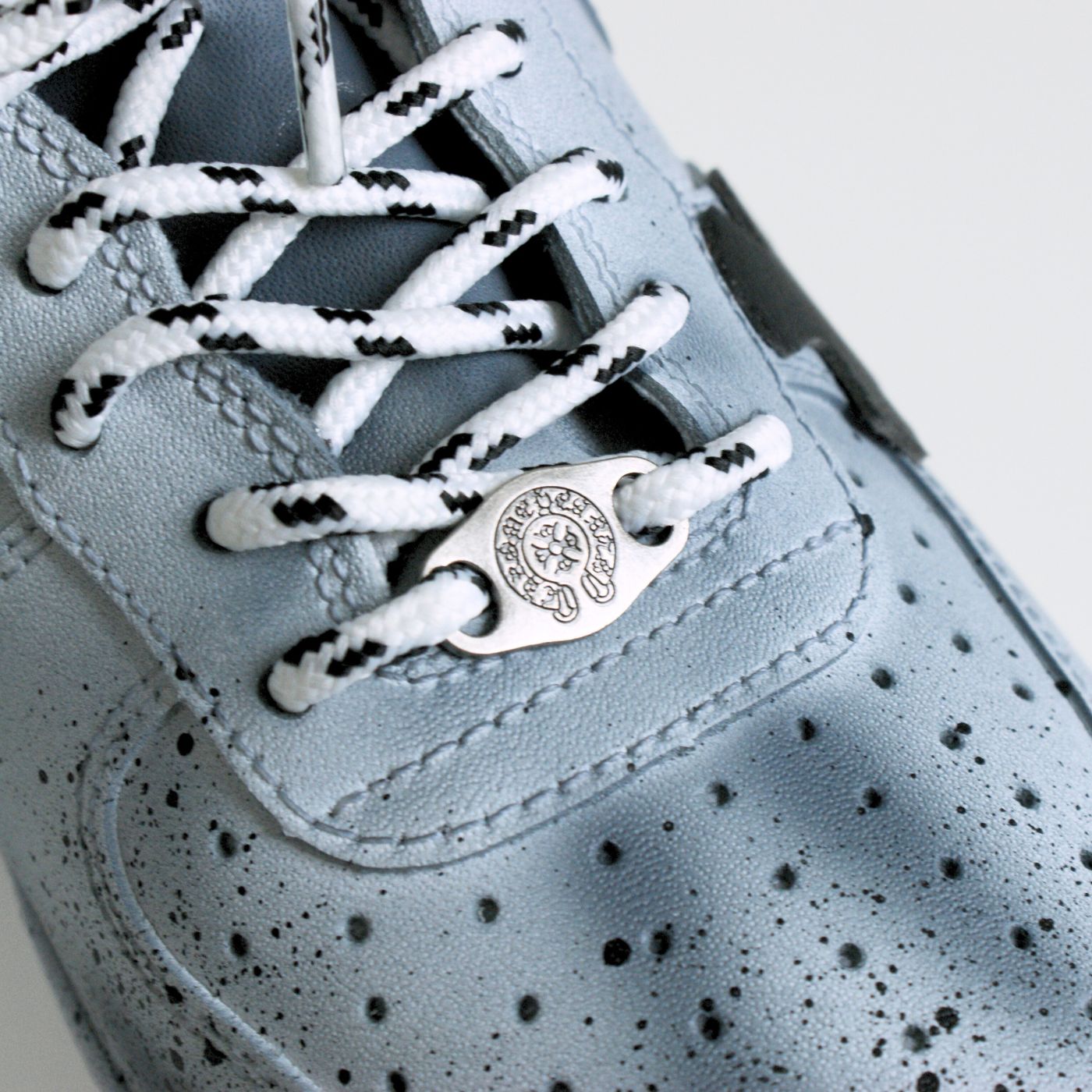Blue Chrome Hearts Air Force 1