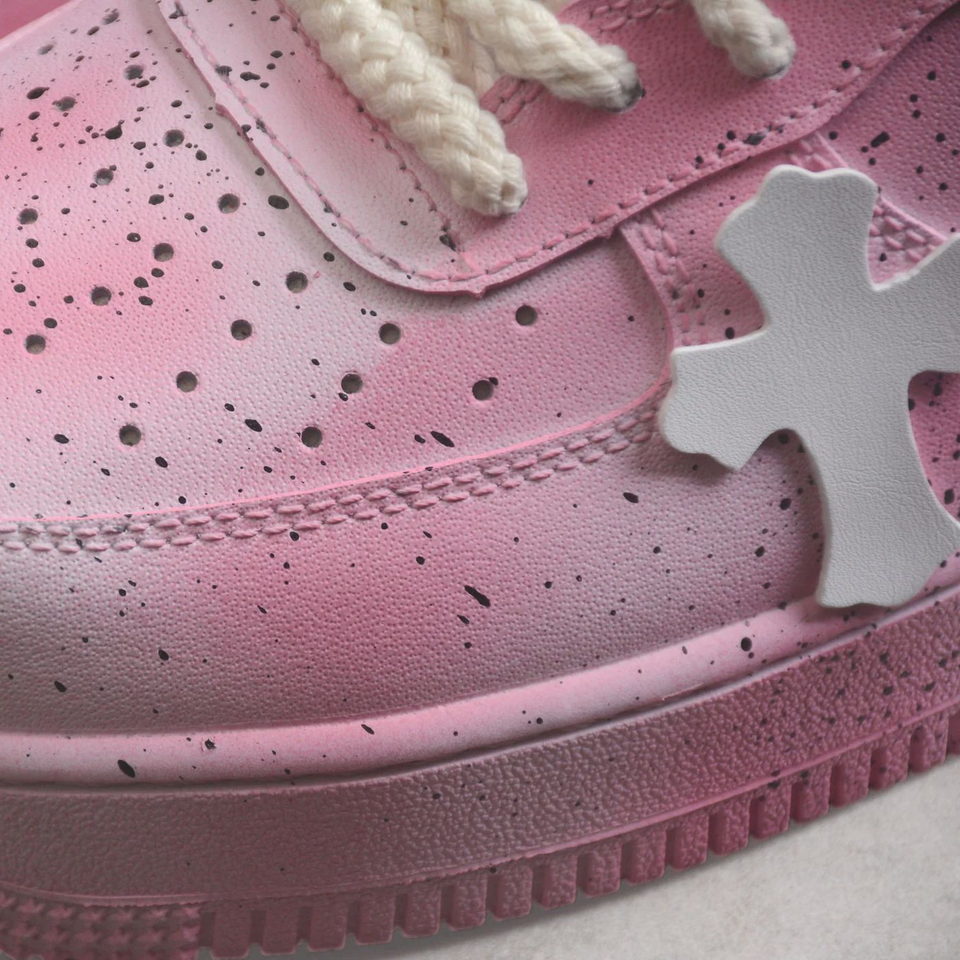 Pink Chrome Hearts Air Force 1